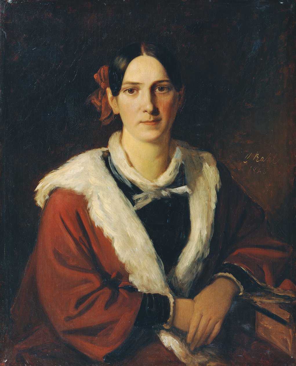 Luise von Schwind, taidemaalari Moritz von Schwindin vaimo tekijältä Carl Rahl
