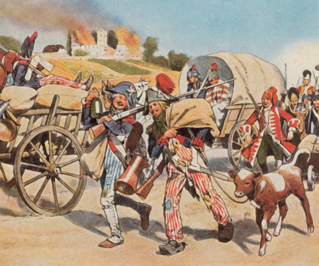 Ranskan vallankumoukselliset sotilaat Pfalzissa tekijältä Carl Rochling