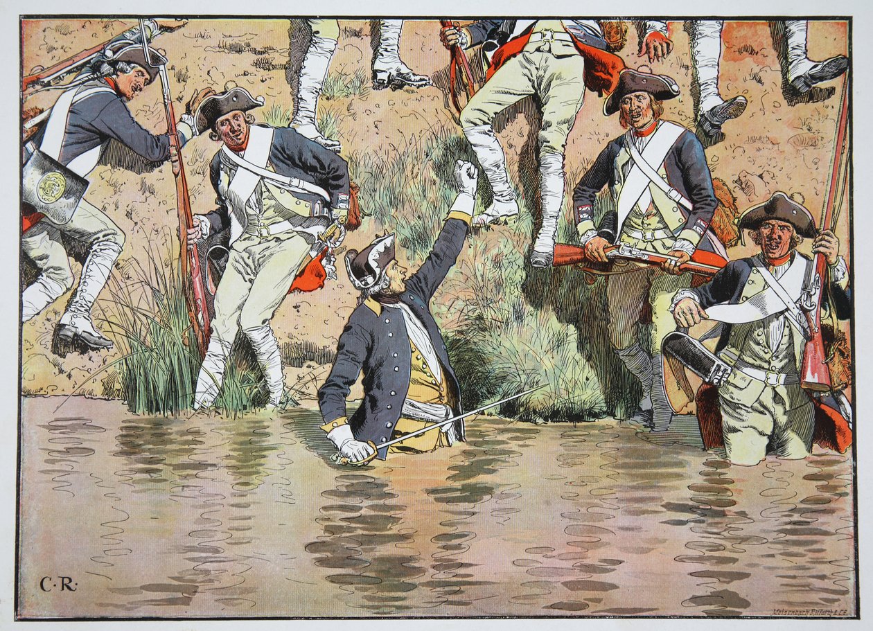 Prinssi Henrik Prahan taistelussa 6. toukokuuta 1757 tekijältä Carl Röchling