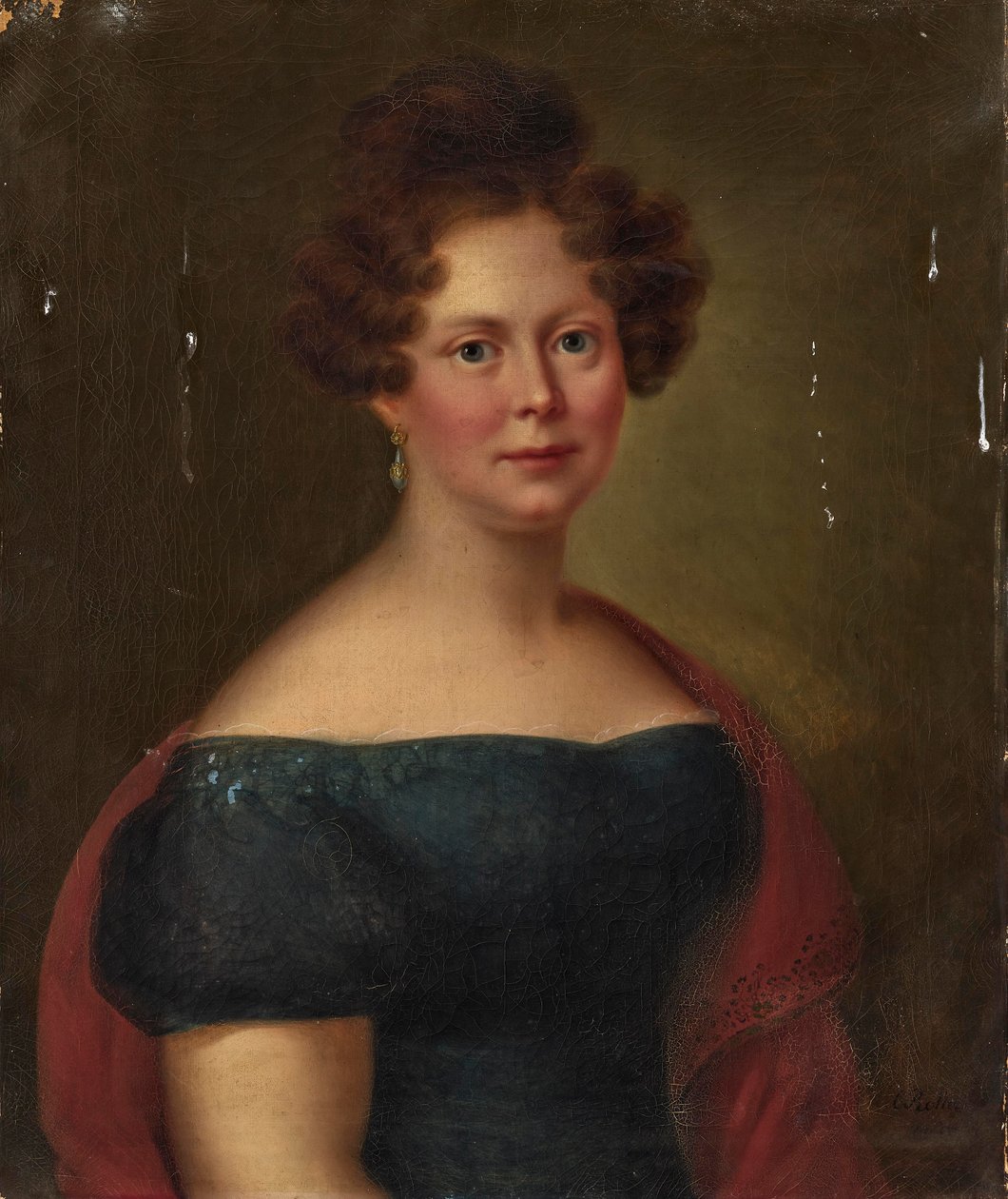 Saksa: Prinsessa Luise von Hohenlohe-Öhringen, Württembergin prinsessa. tekijältä Carl Rothe