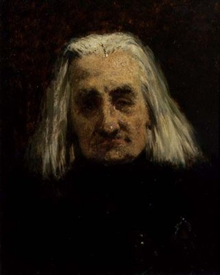 Franz Lisztin (1811-1886) muotokuva (öljy kankaalle) tekijältä Carl Schlosser