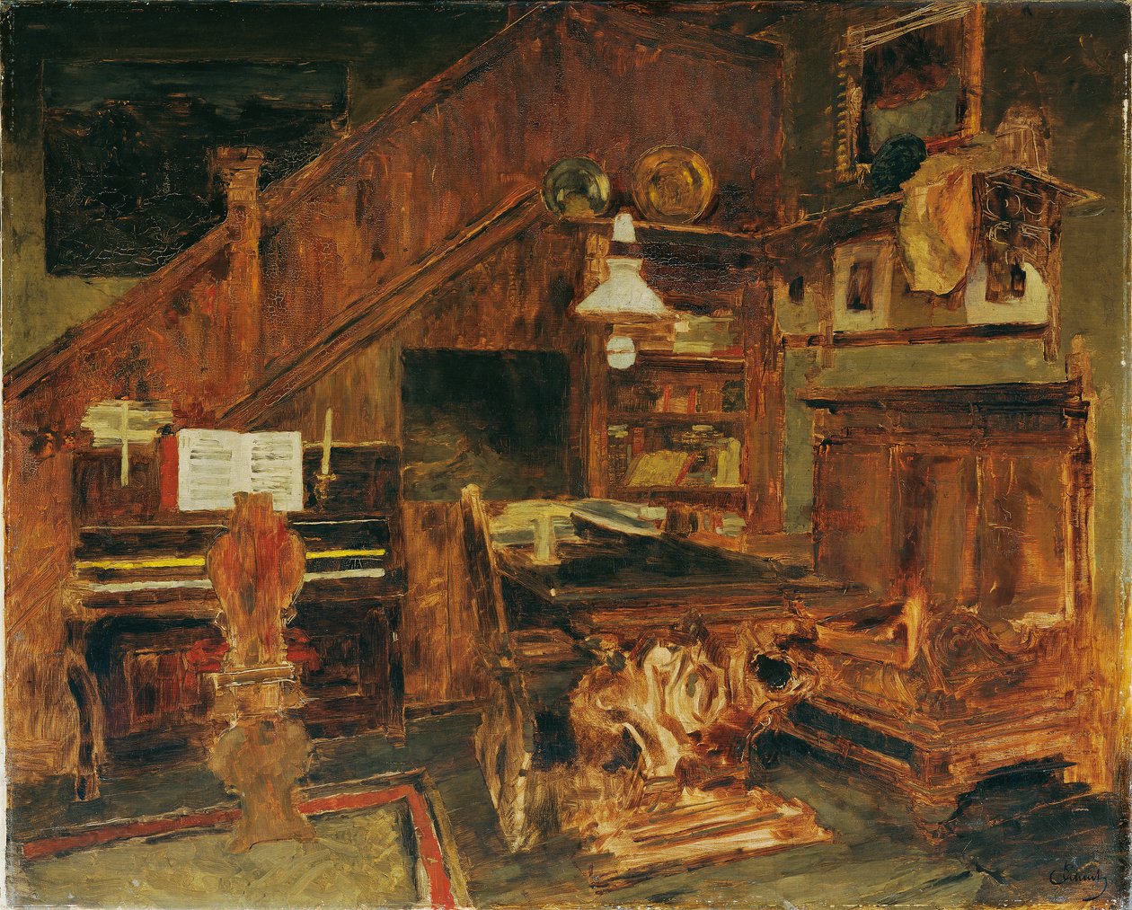 Taiteilijan studio Venetsiassa tekijältä Carl Schuch