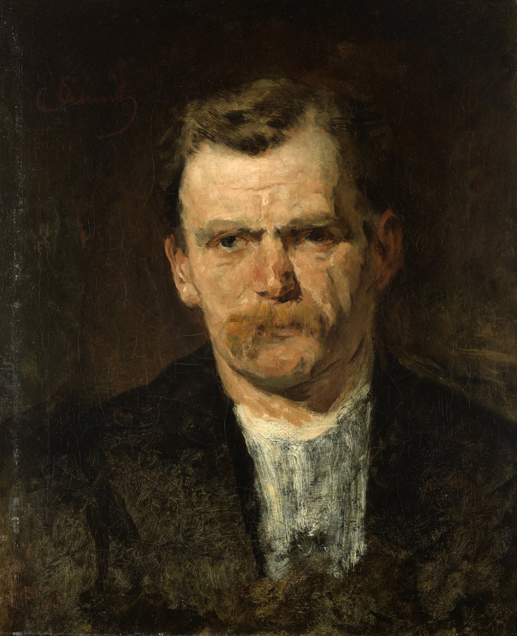 miehen muotokuva tekijältä Carl Schuch