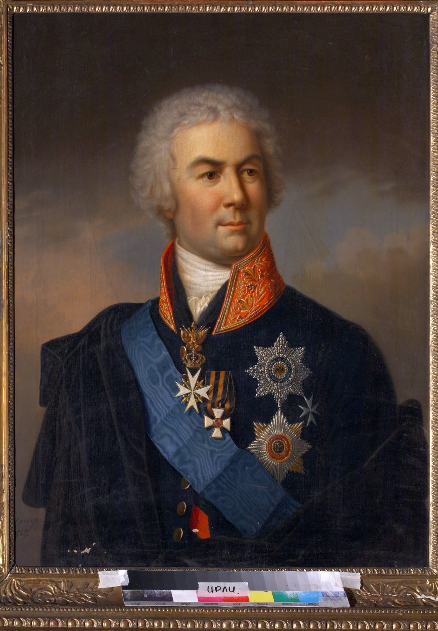 Piotr Zavadovsky - Muotokuva kreivi Pjotr Zavadovskista (1739-1812) - Schulz, Carl (1823-1876) - 1849 - Öljy kankaalle - 86x71 - Venäjän kirjallisuuden instituutti IRLI (Pushkin-talo), Pietari tekijältä Carl Schulz