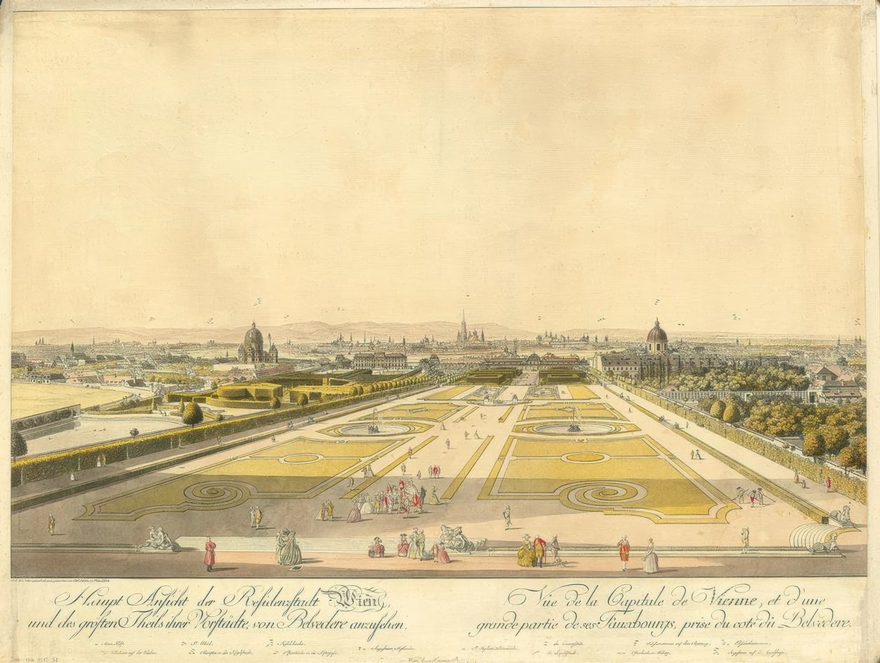Wien vom Belvedere aus tekijältä Carl Schütz