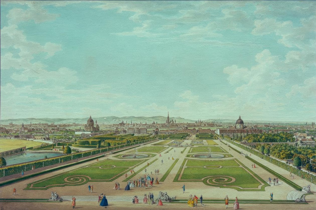 Wien, vom Oberen Belvedere aus gesehen tekijältä Carl Schütz