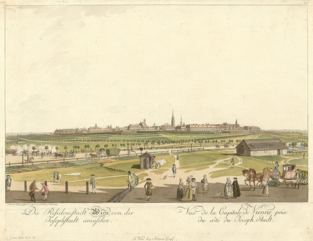 Wien von der Josephstadt aus gesehen tekijältä Carl Schütz