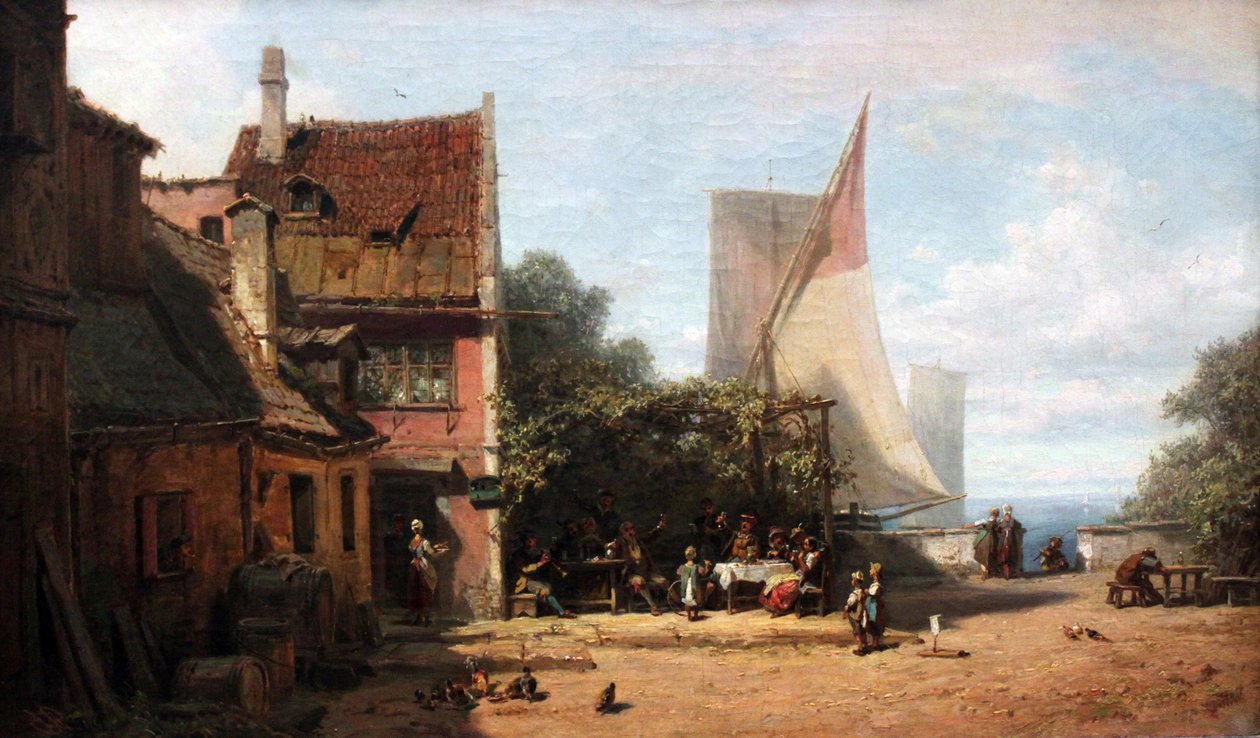 Alte Schänke am Starnberger See tekijältä Carl Spitzweg