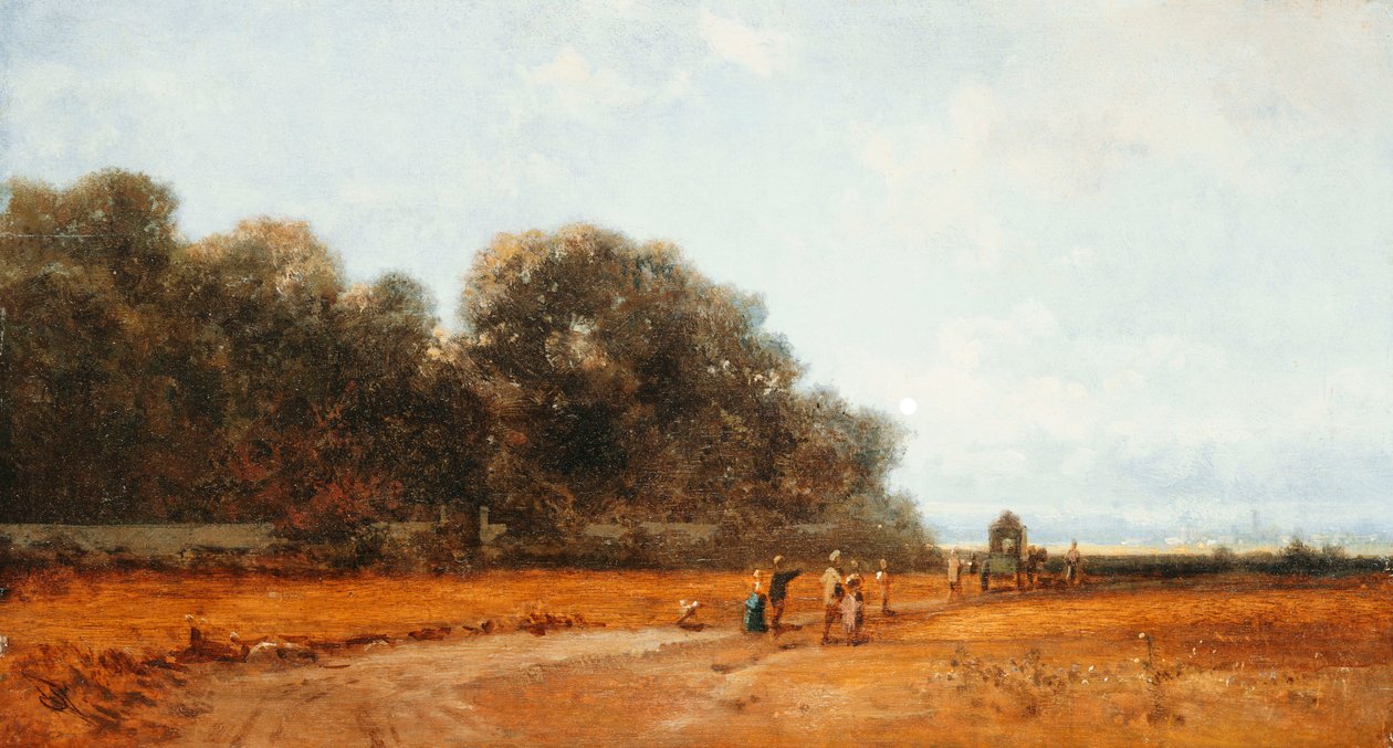 Nymphenburger Parkissa, Münchenissä tekijältä Carl Spitzweg