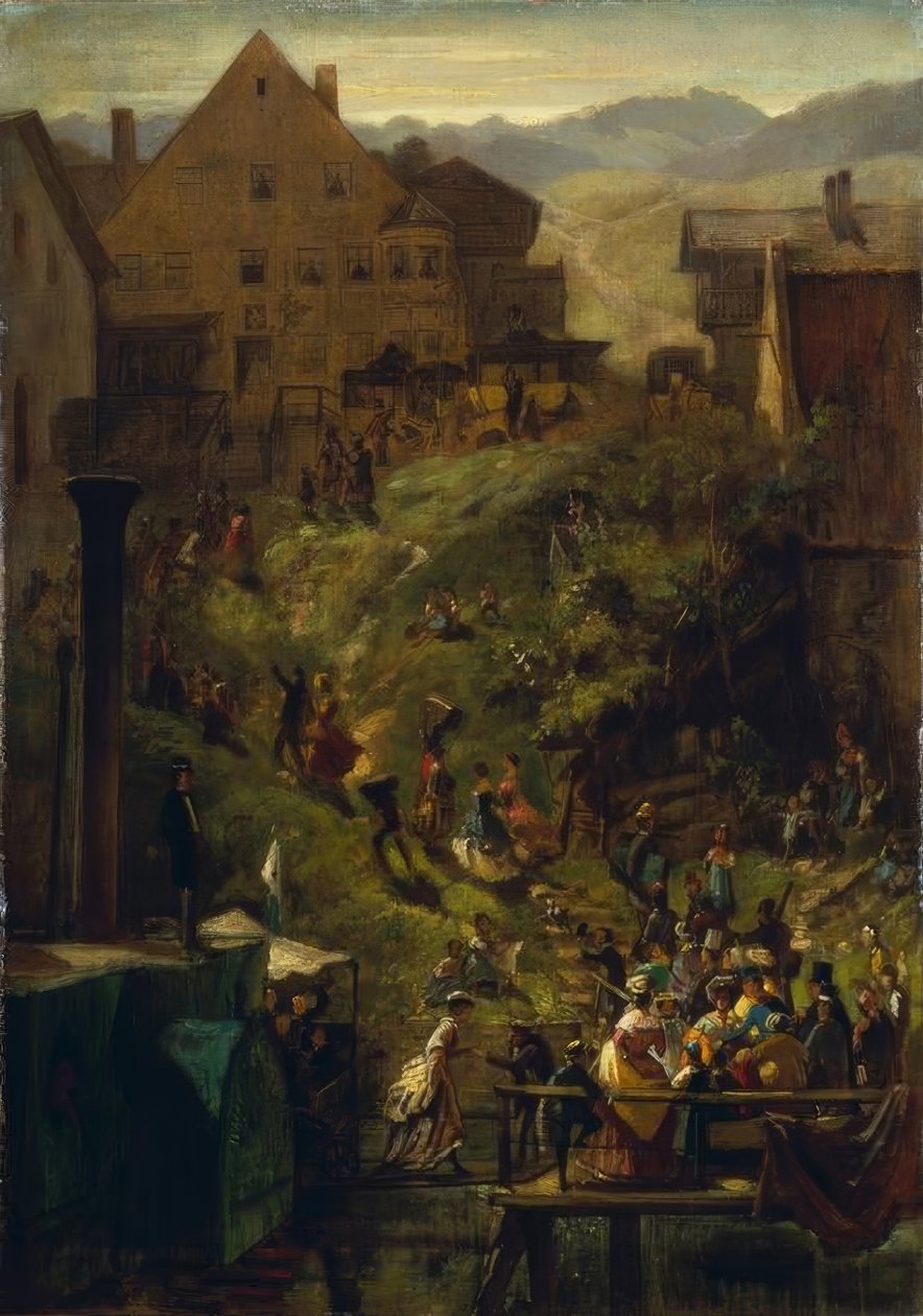 Ankunft Seeshauptissa tekijältä Carl Spitzweg