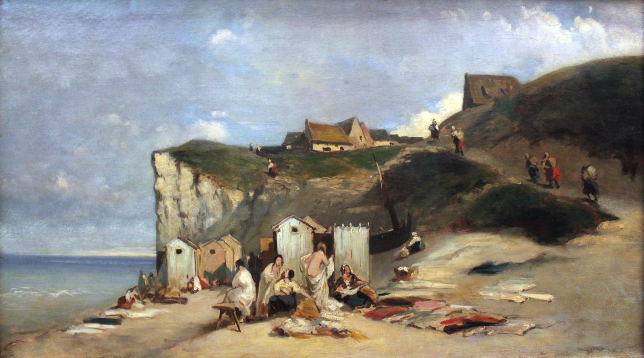 Badende Frauen am Meer bei Dieppe tekijältä Carl Spitzweg