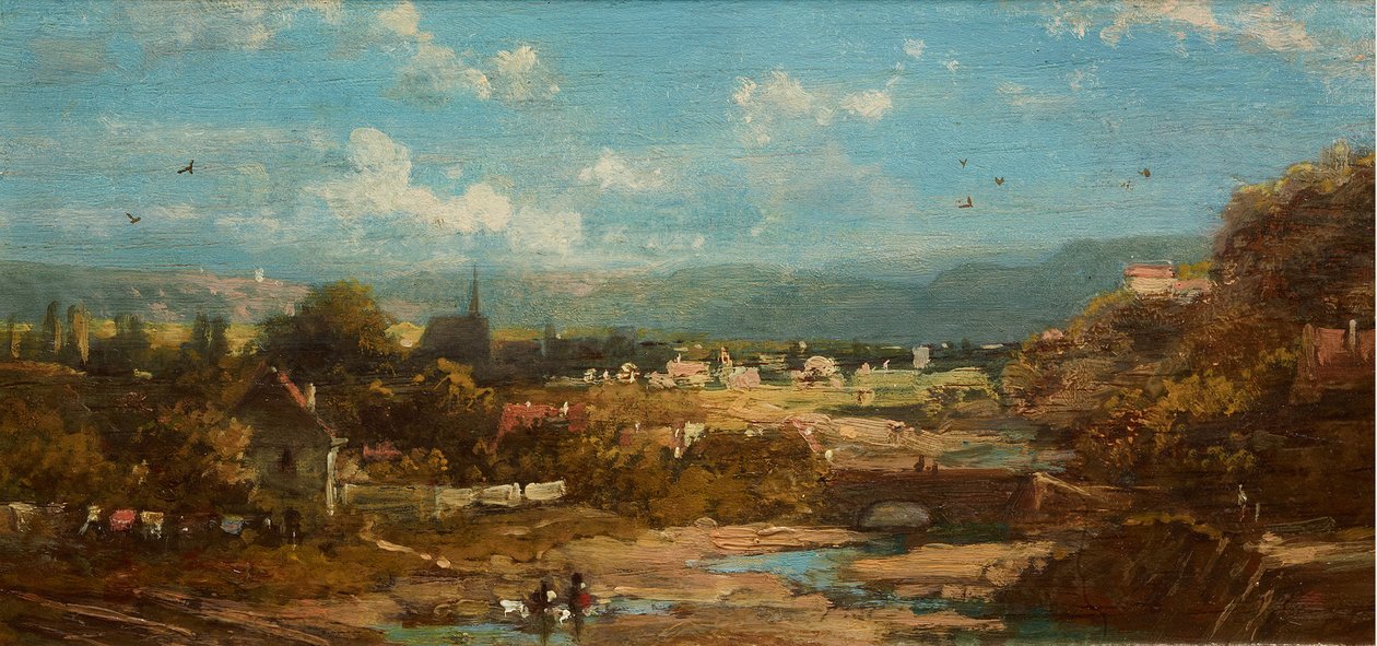 Baijerin pikkukaupunki tekijältä Carl Spitzweg