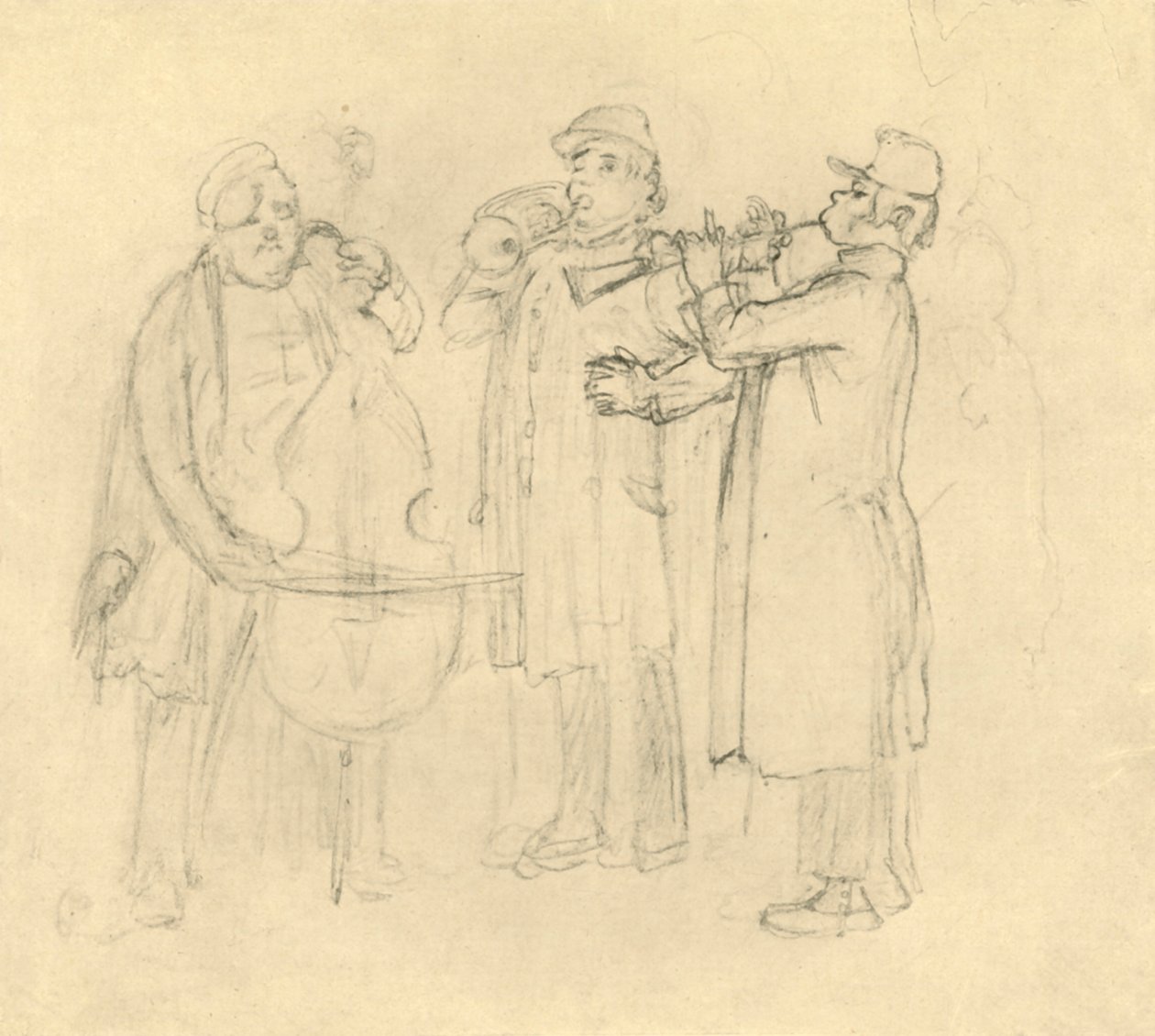 Bettelmusikanten, 1800-luvun puoliväli, loppu, n. 1924. tekijältä Carl Spitzweg