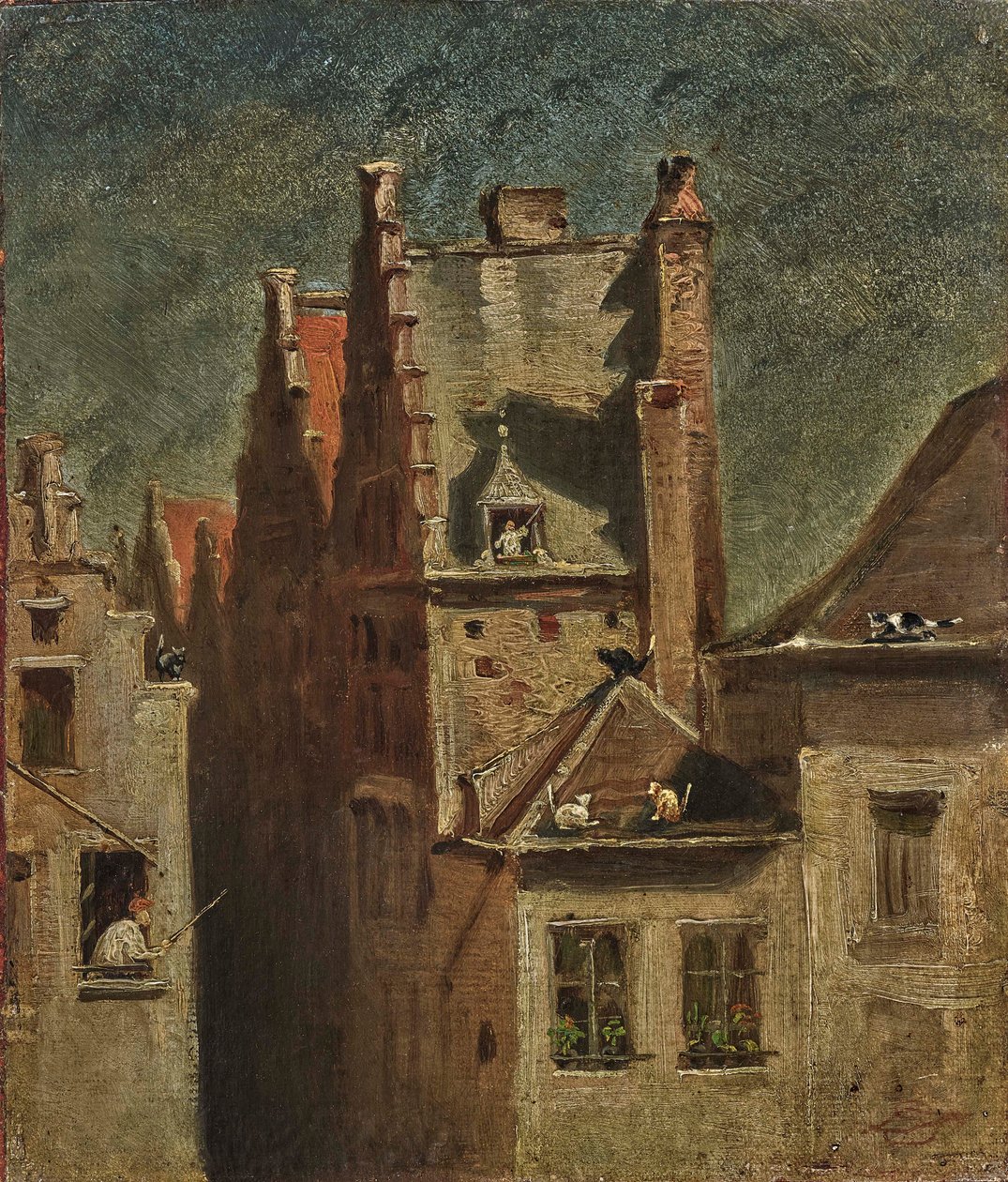 Kissan konsertti. tekijältä Carl Spitzweg