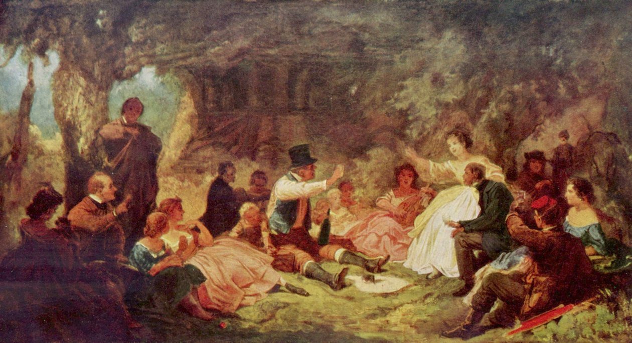 Piknik tekijältä Carl Spitzweg