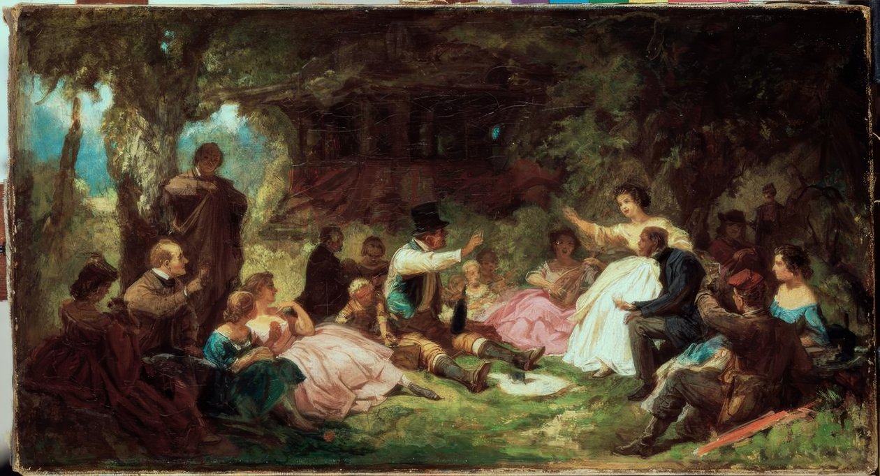 Piknik tekijältä Carl Spitzweg
