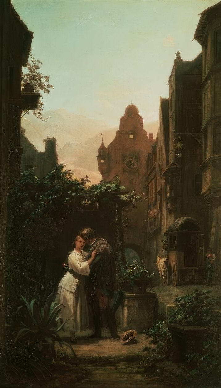 Der Abschied tekijältä Carl Spitzweg