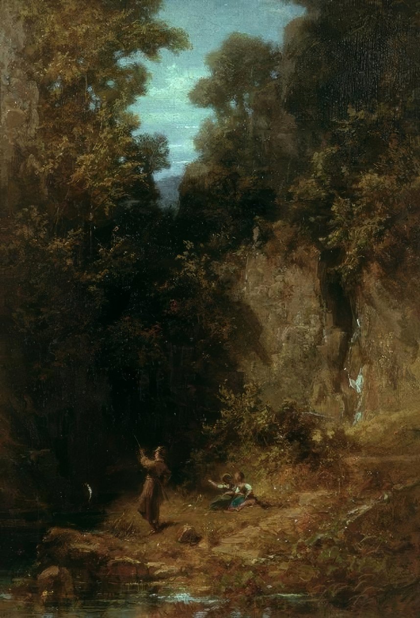 Der Angler tekijältä Carl Spitzweg