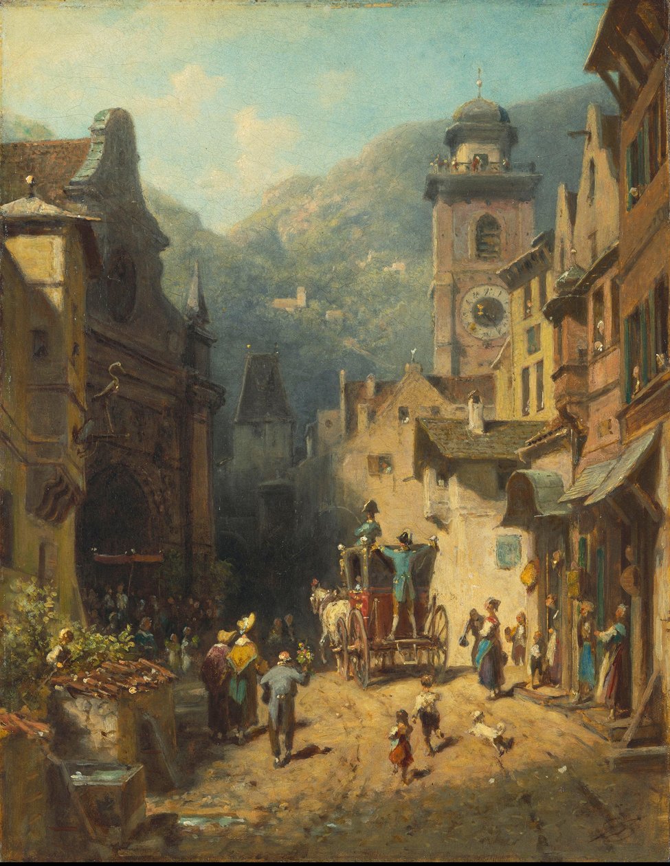 Maakunnan johtajan vierailu tekijältä Carl Spitzweg