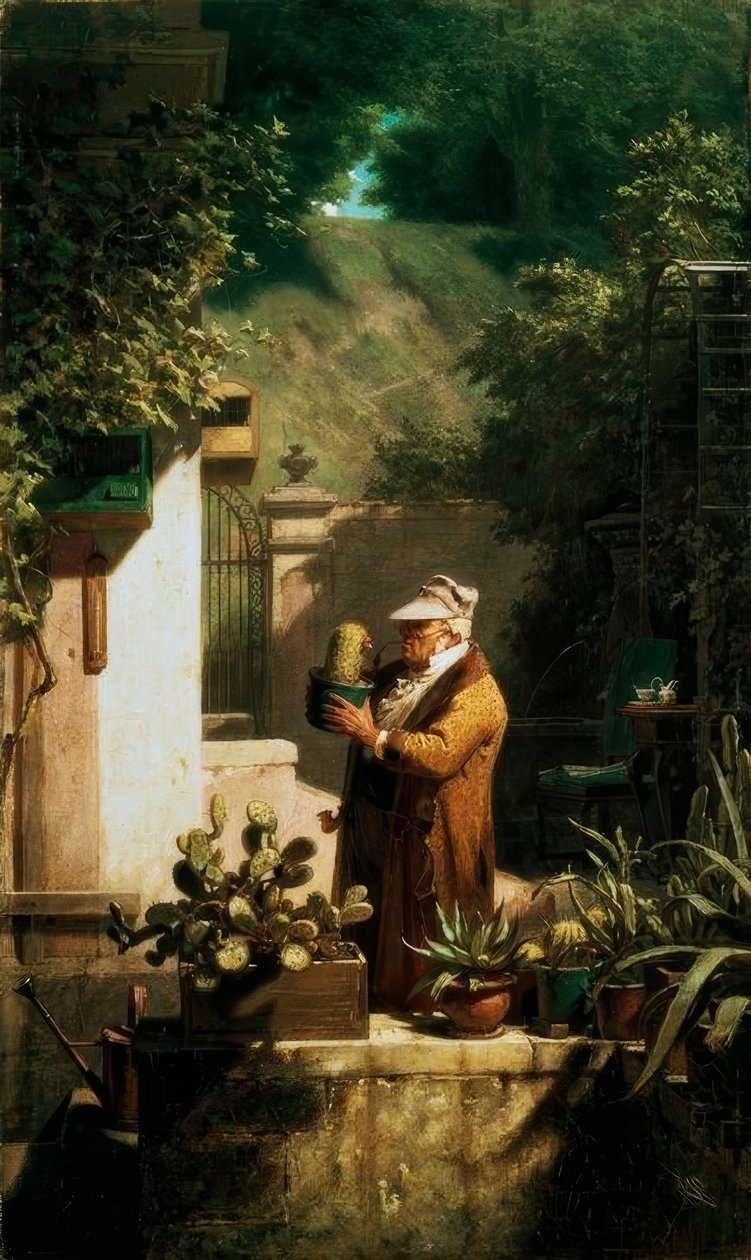 Der Kaktusfreund tekijältä Carl Spitzweg