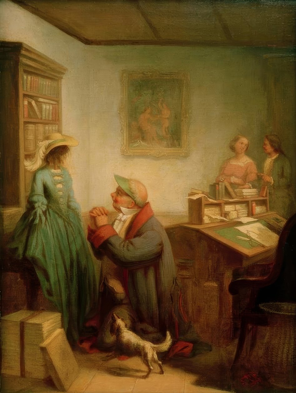 Die Angebetete tekijältä Carl Spitzweg