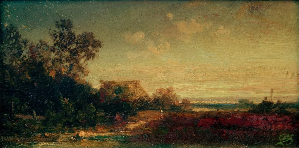 Die Mooshütte tekijältä Carl Spitzweg