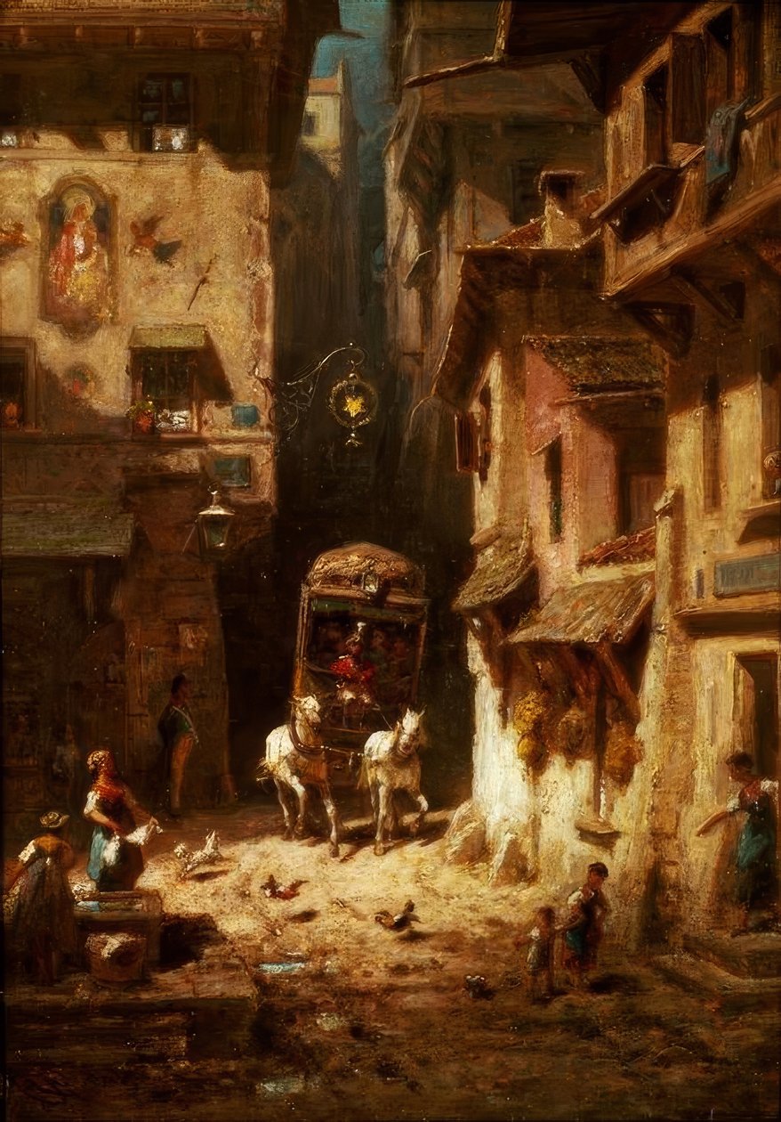 Die Post tekijältä Carl Spitzweg