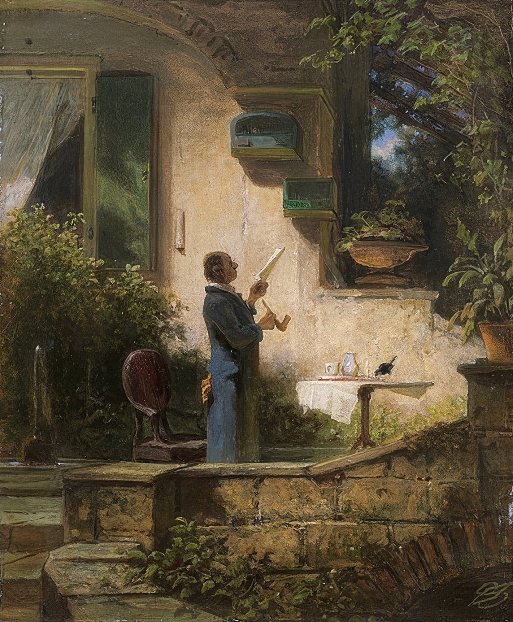 Tärkeä kirje. (Luento) tekijältä Carl Spitzweg