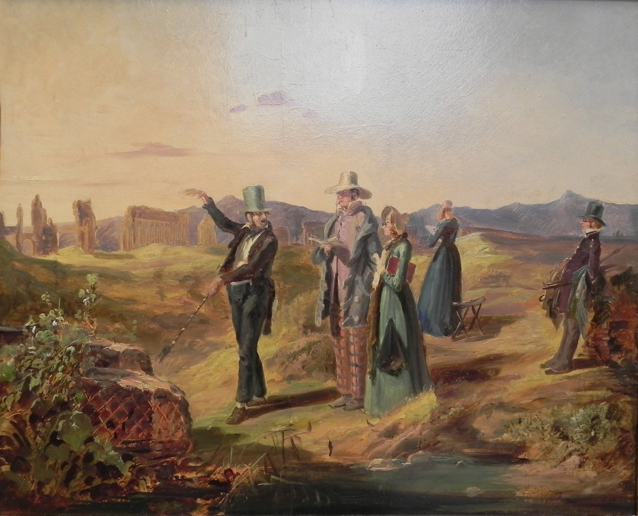 Englantilaiset turistit Campagnassa tekijältä Carl Spitzweg
