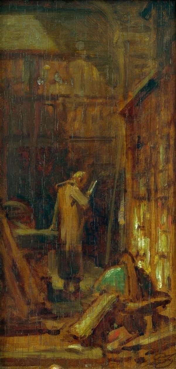 In der Bibliothek tekijältä Carl Spitzweg