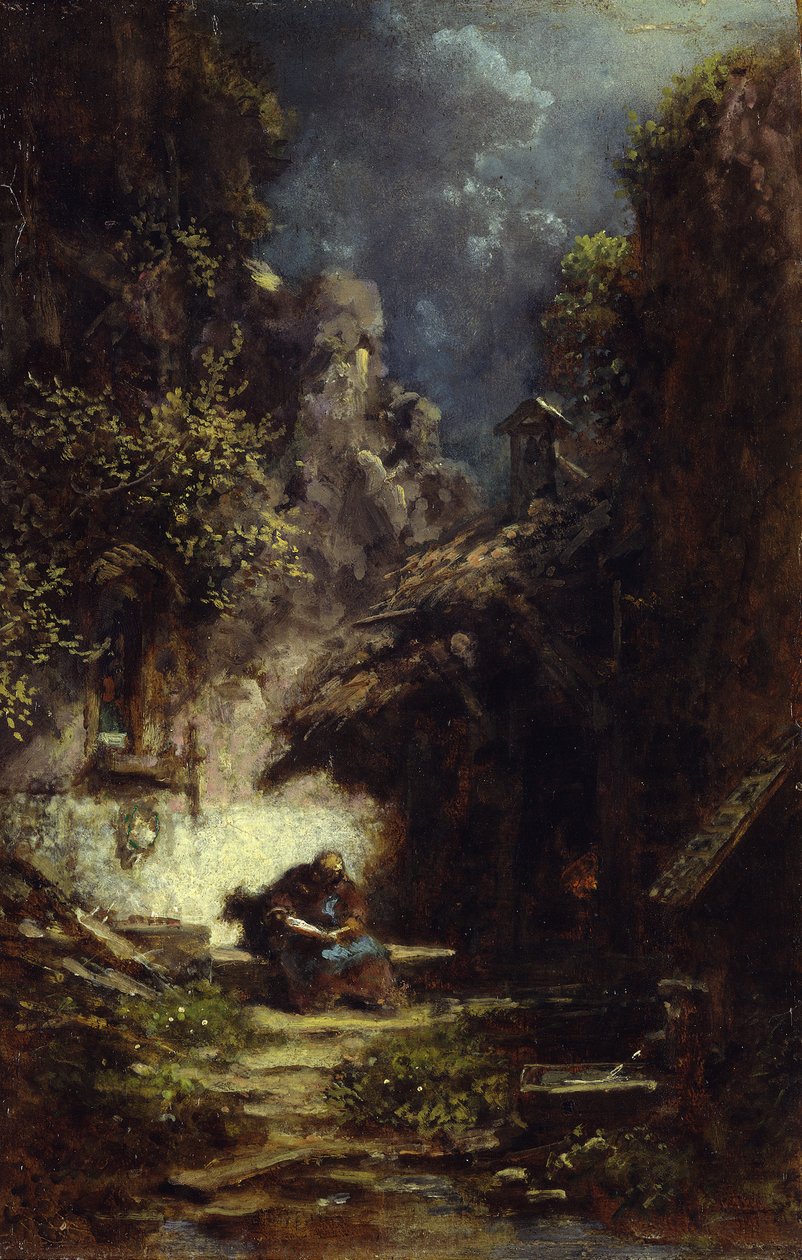 Lukeva erakko tekijältä Carl Spitzweg