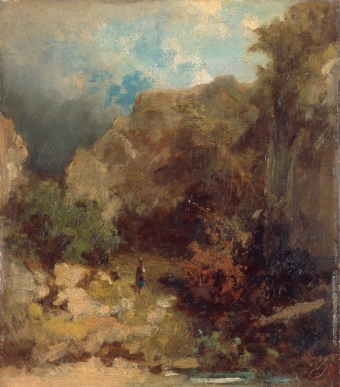 Mädchen im Walde tekijältä Carl Spitzweg