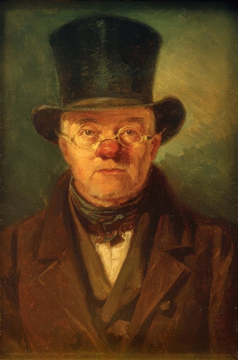 Mies ja Zylinderhut tekijältä Carl Spitzweg