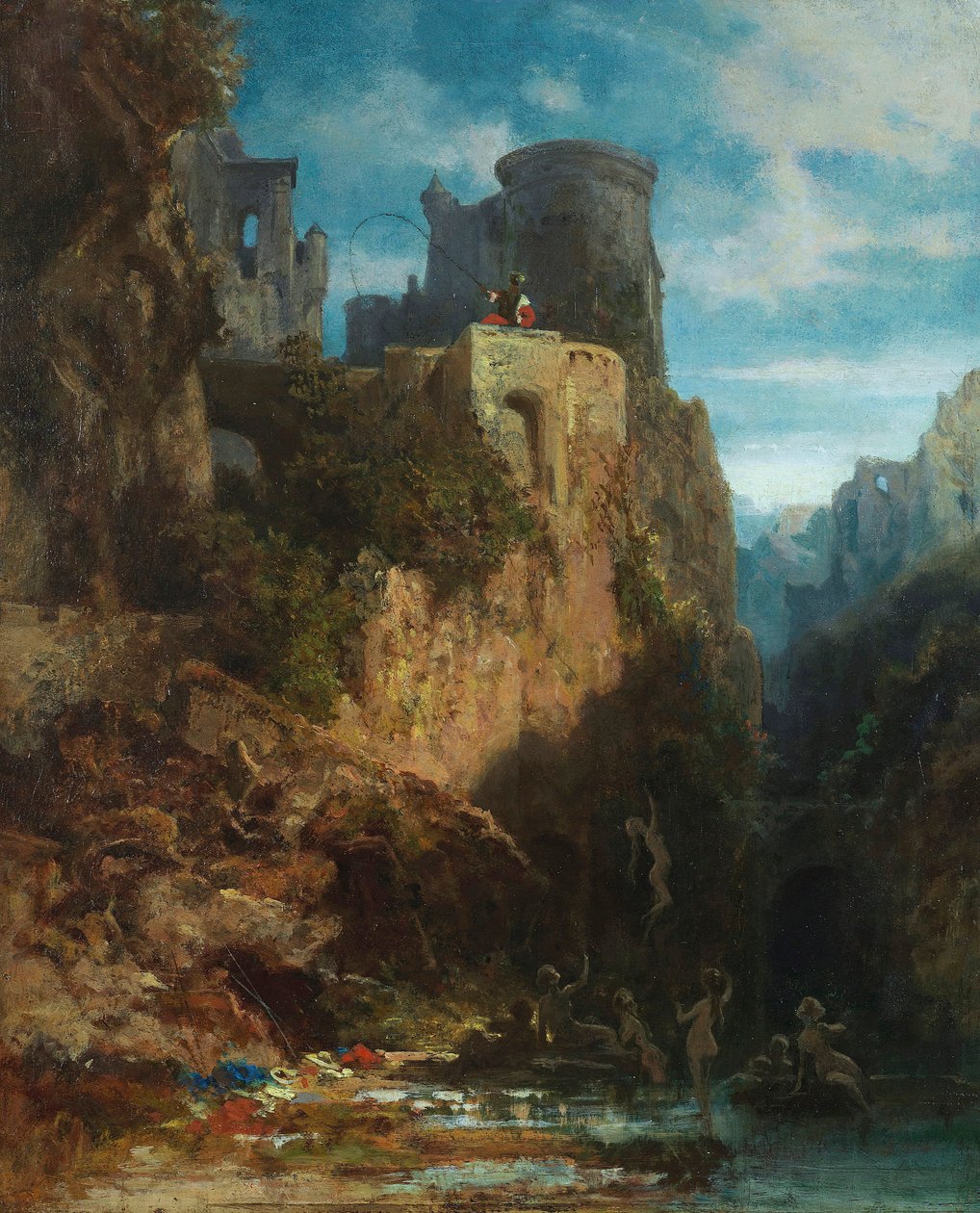 Merenneidon saalis, noin 1860. tekijältä Carl Spitzweg