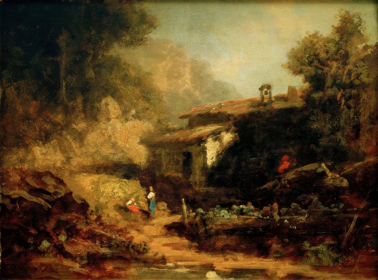 Mühle im Gebirge tekijältä Carl Spitzweg