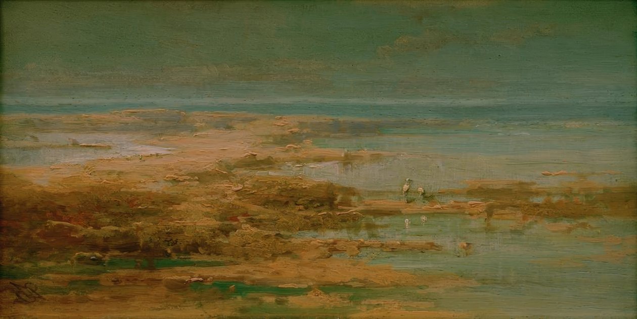Niilin maisema haikaroiden kanssa tekijältä Carl Spitzweg