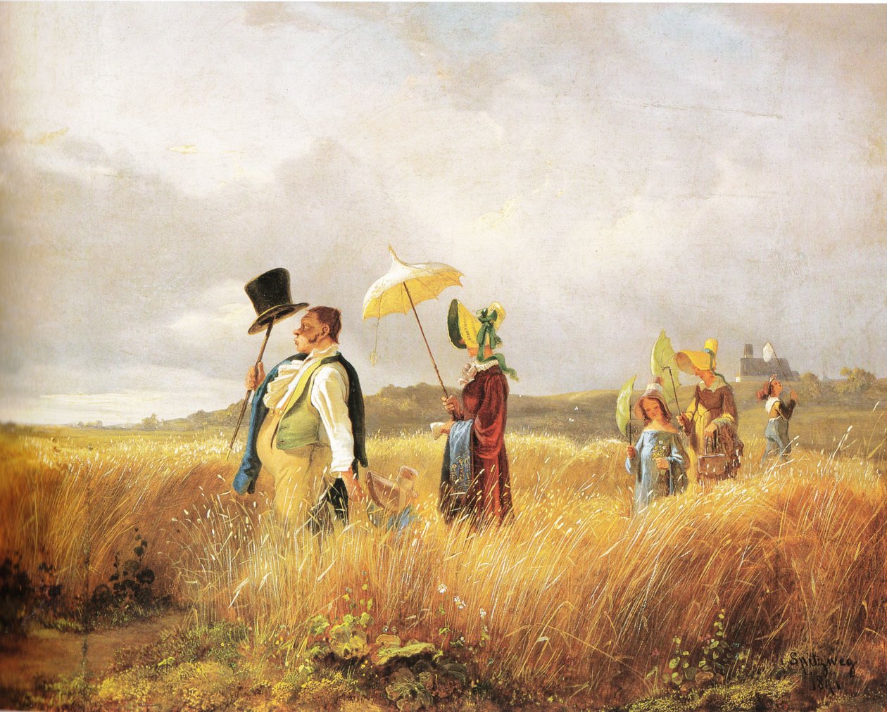Sonntagsspaziergang tekijältä Carl Spitzweg