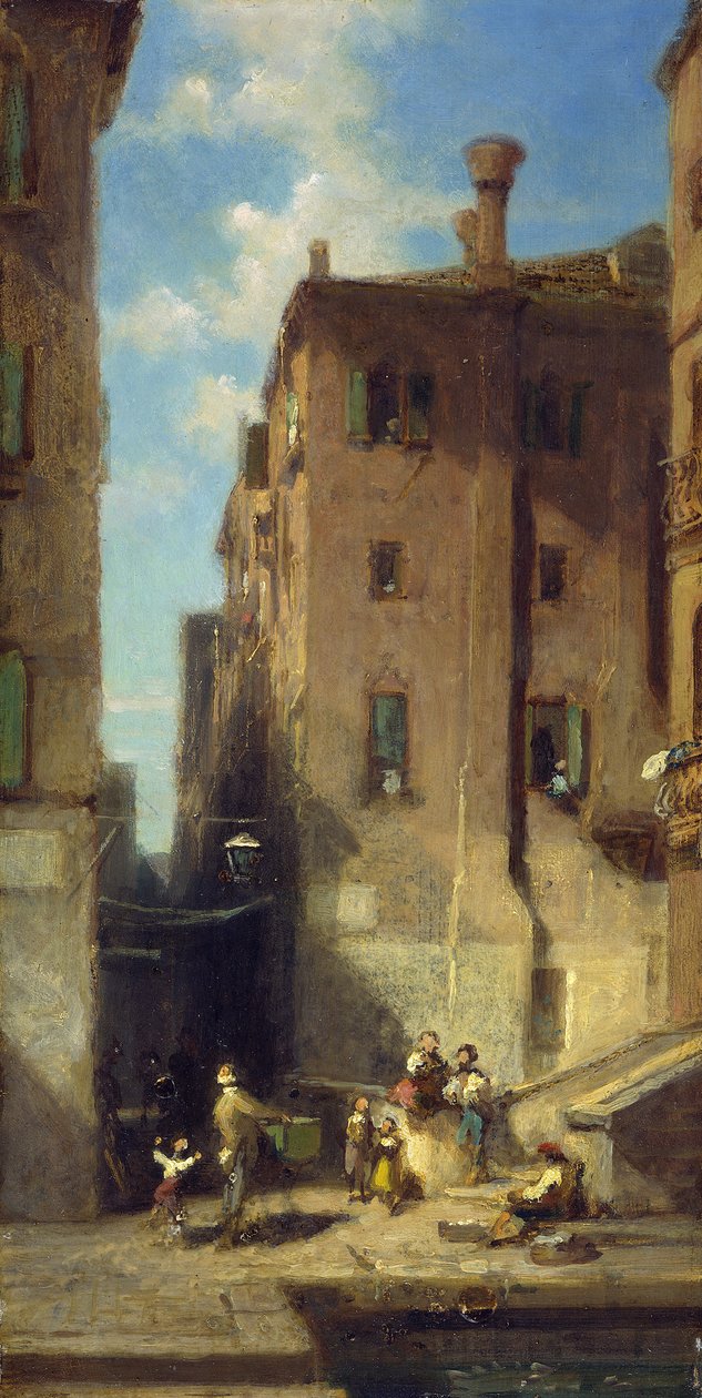 Katu Venetsiassa tekijältä Carl Spitzweg
