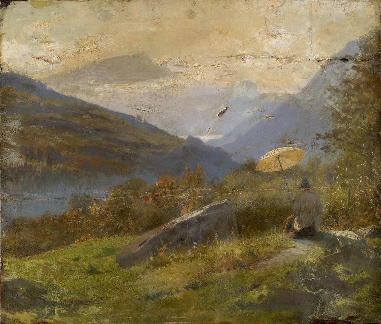 Taidemaalari, n. 1860 tekijältä Carl Spitzweg