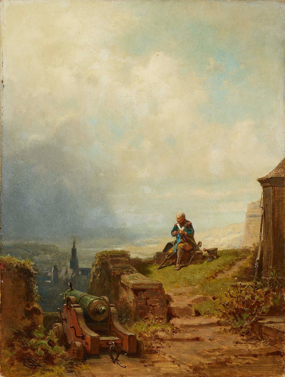 Veteraani, n. 1870. tekijältä Carl Spitzweg