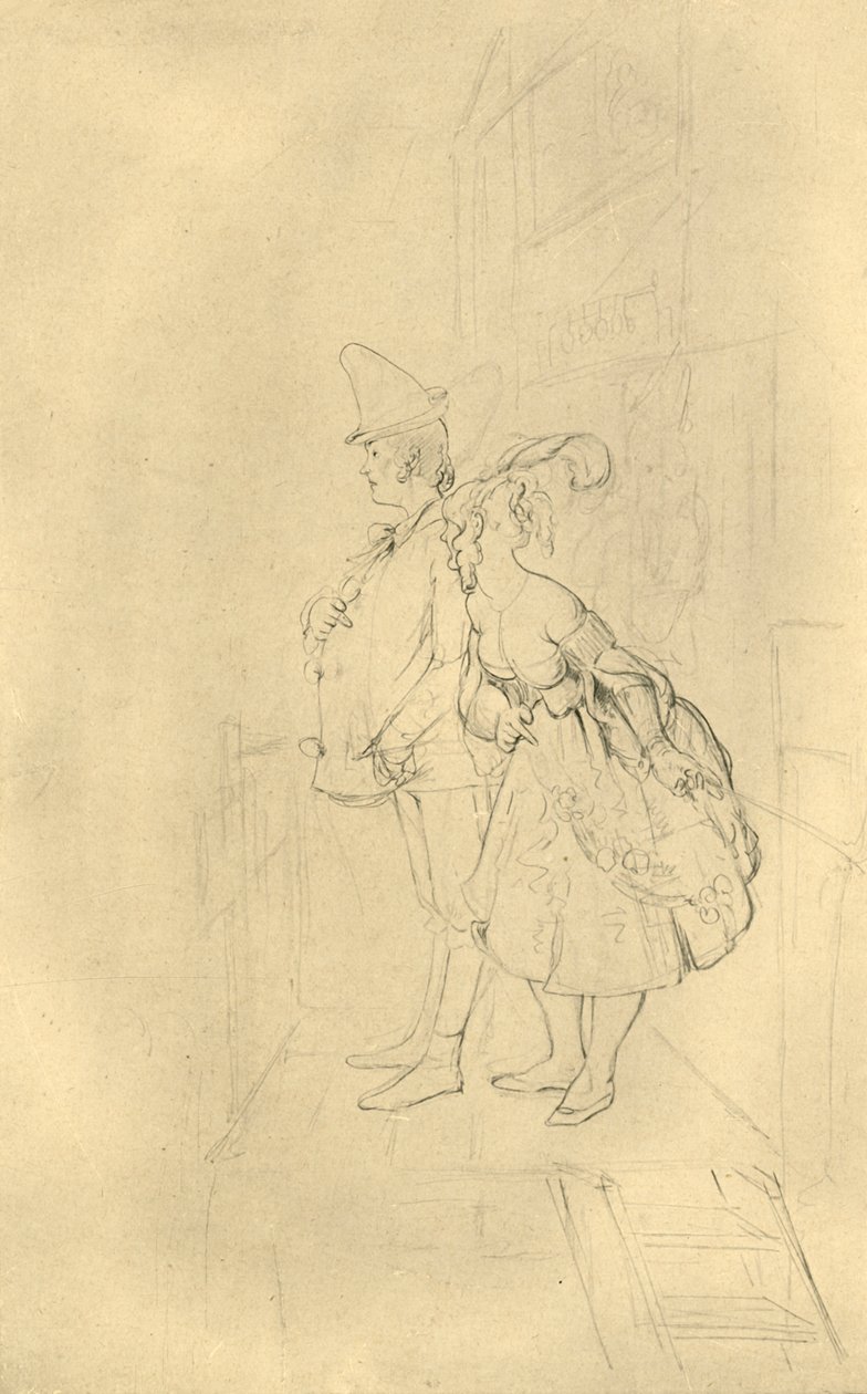 Tulkaa sisään, herrat!, 1800-luvun puoliväli, loppu, vuodelta 1924. tekijältä Carl Spitzweg
