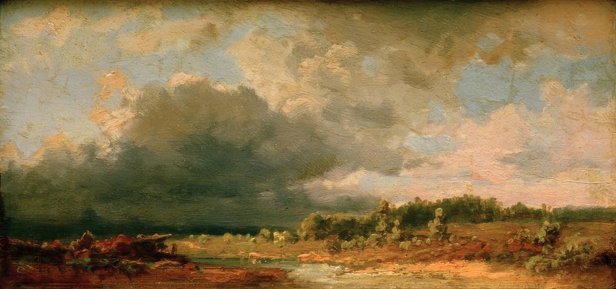 Alppeja edeltävä maisema (Amperin motiivi) tekijältä Carl Spitzweg