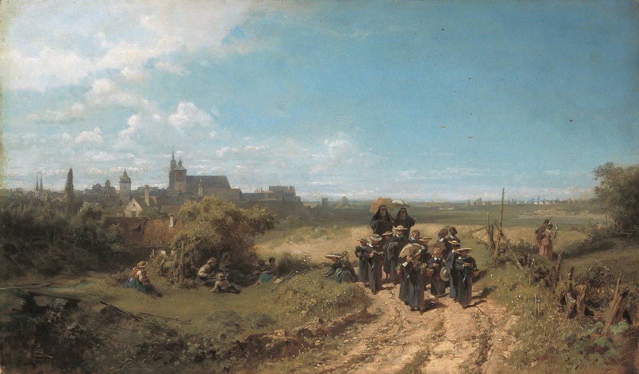 Kävele instituutin kanssa tekijältä Carl Spitzweg