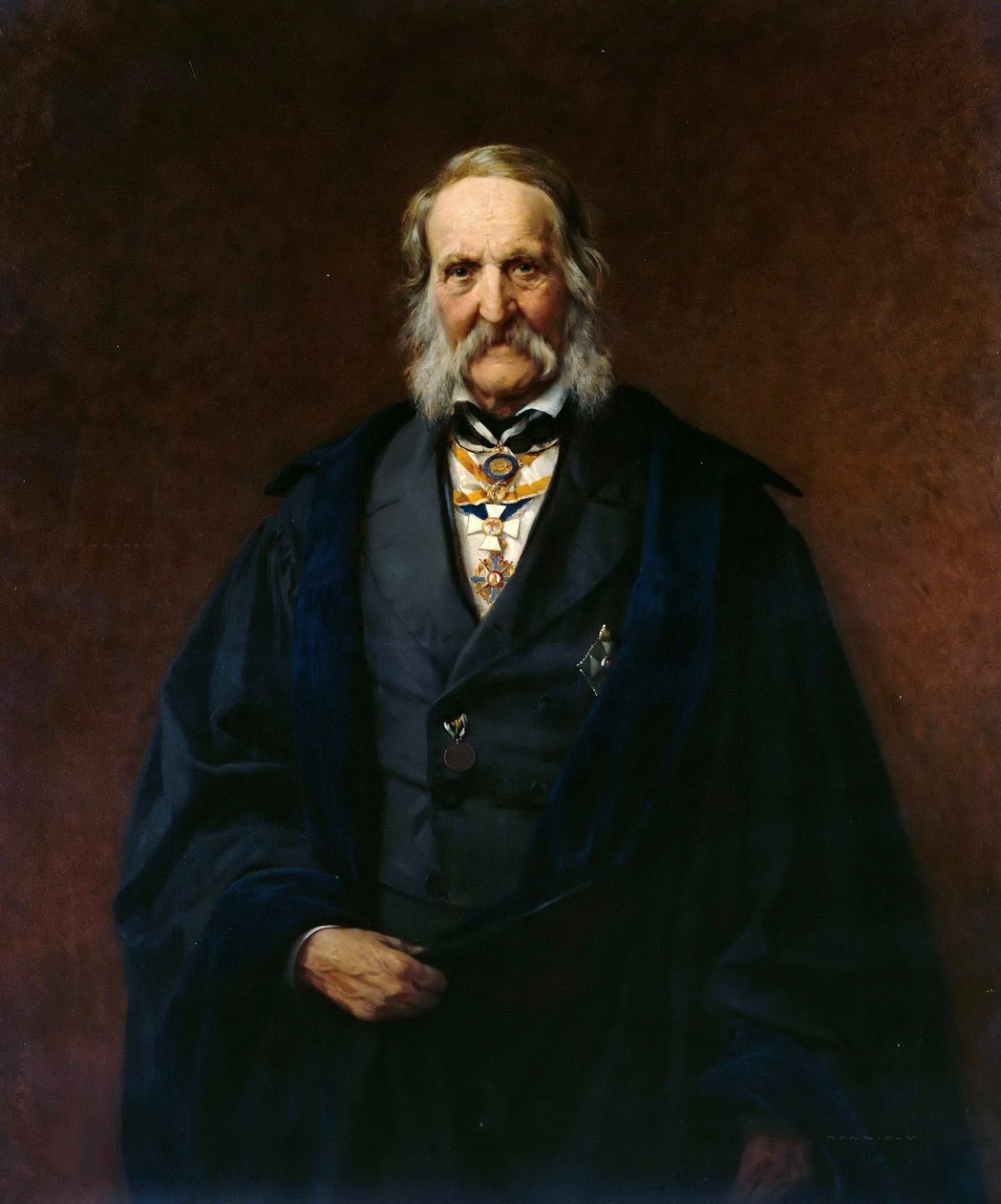 Fyysikko Franz Ernst Neumannin muotokuva 1798-1895, 1886. tekijältä Carl Steffeck