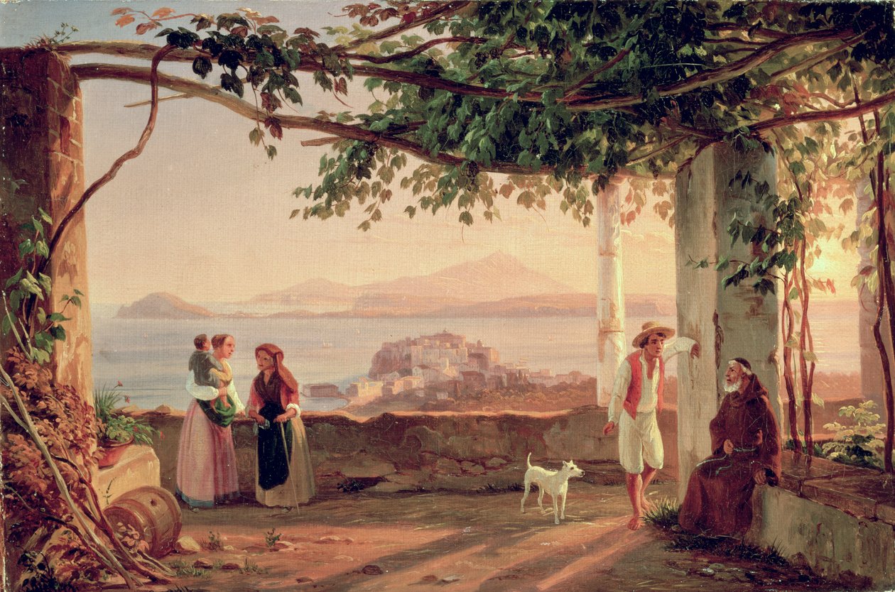 Pozzuoli, noin 1831 tekijältä Carl Wilhelm Goetzloff