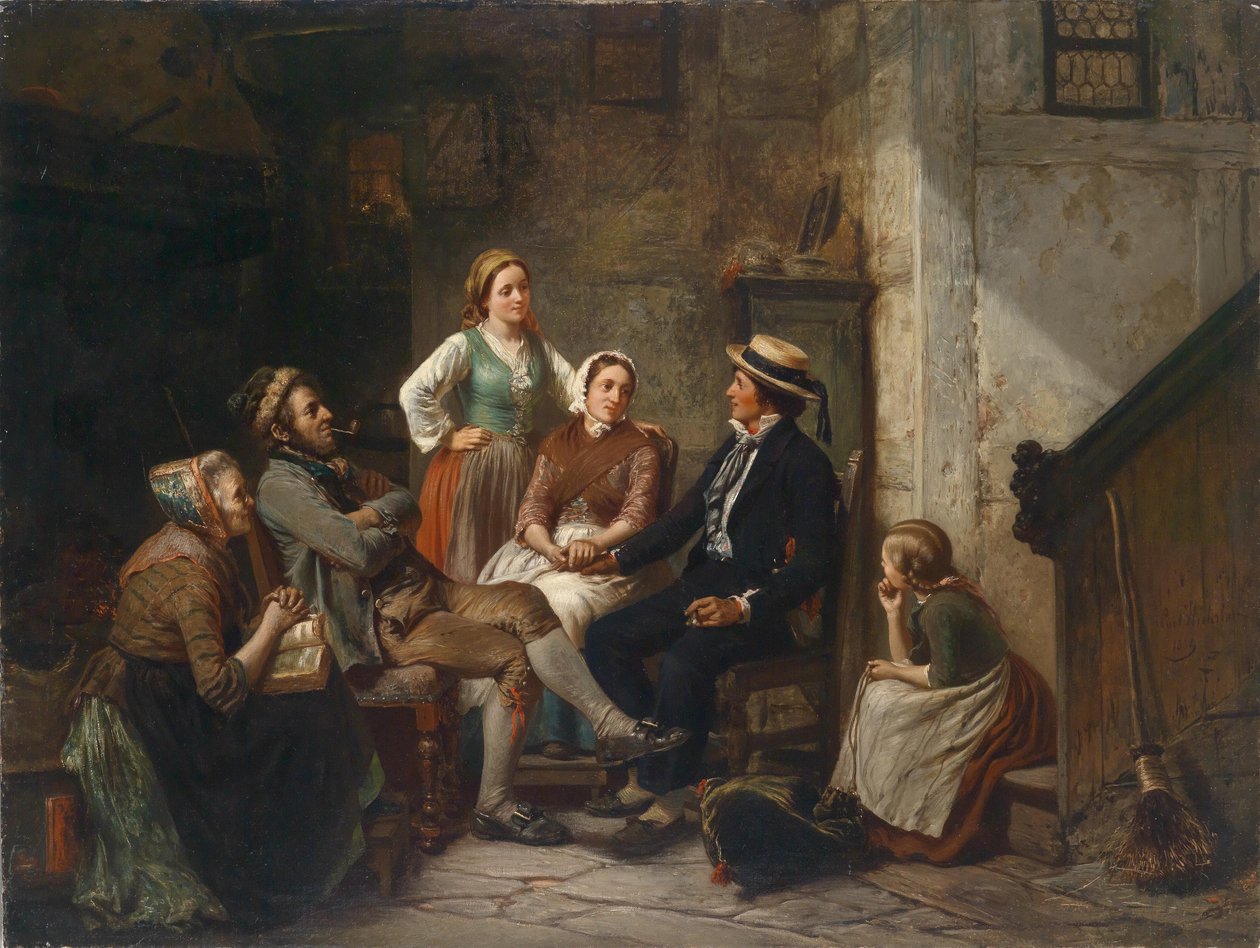 Nuoren merimiehen paluu tekijältä Carl Wilhelm Huebner