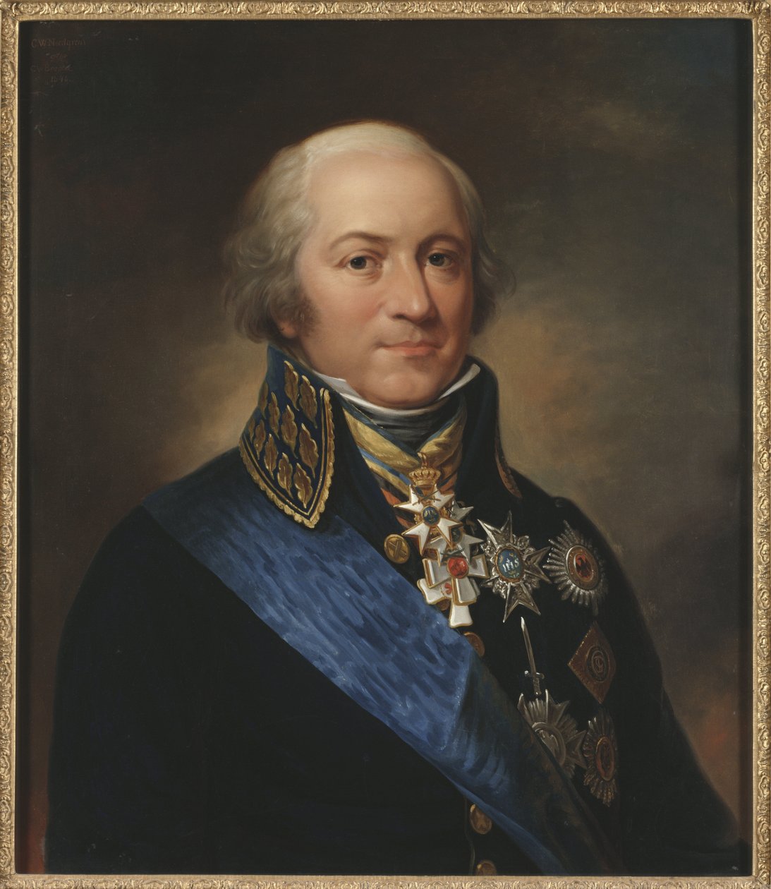 Le comte Carl Johan Adlercreutz, kenraali suedois - Muotokuva kreivi Carl Johan Adlercreutzista (1757-1815), kirjoittanut Nordgren, Carl Wilhelm (1804-1857). Öljy kankaalle tekijältä Carl Wilhelm Nordgren