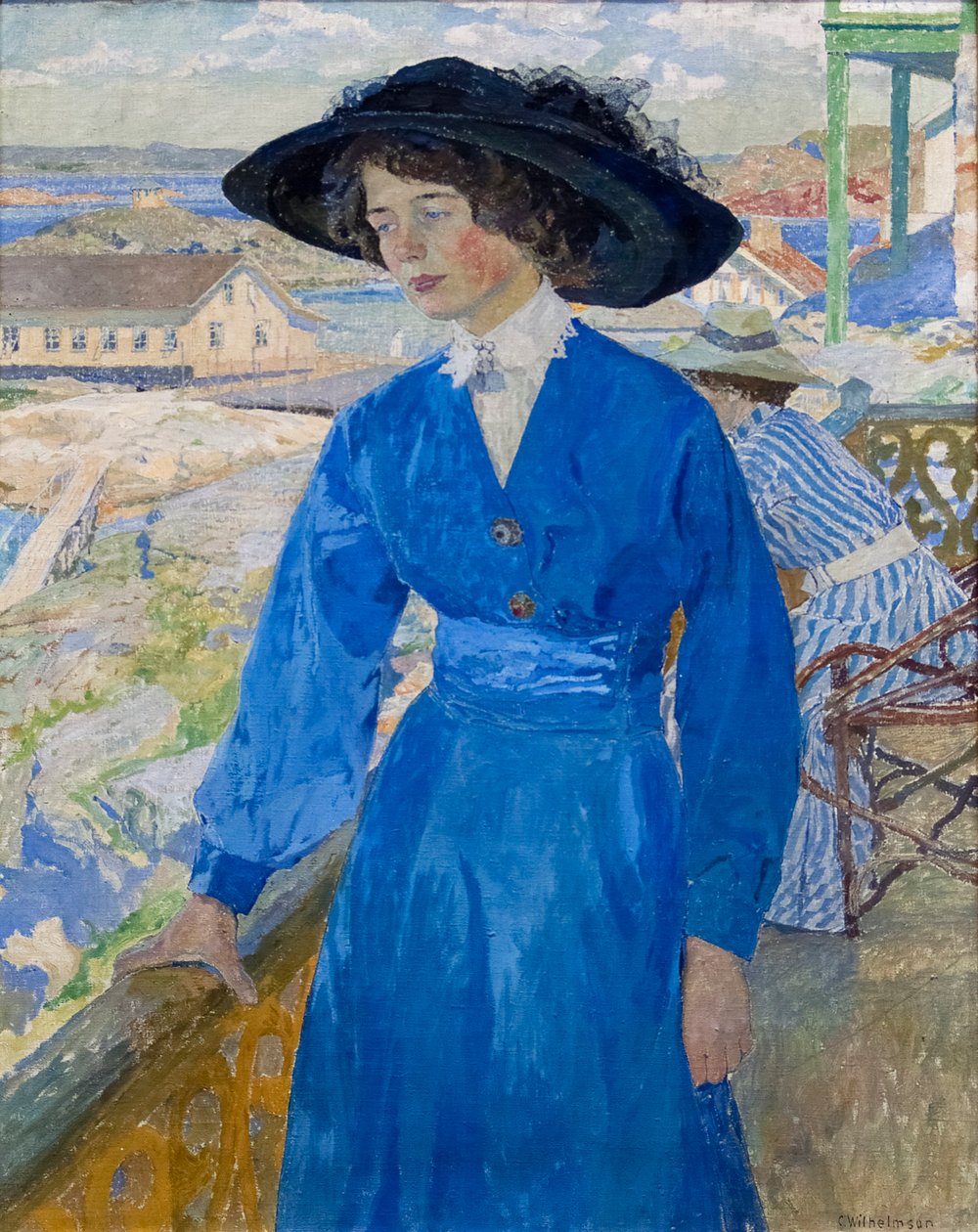 Tyttö sinisessä tekijältä Carl Wilhelm Wilhelmson