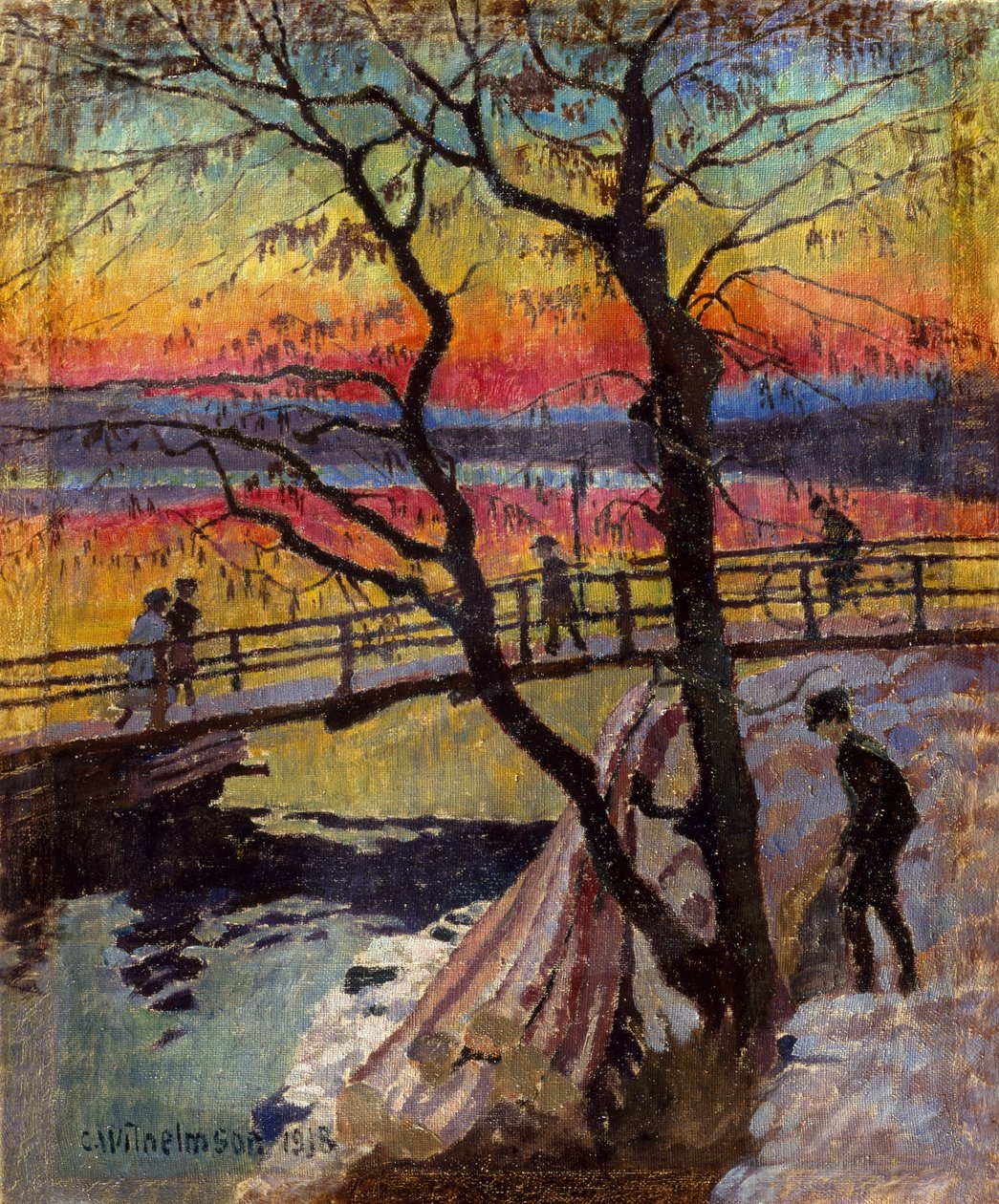Jalankulkusilta, Lidingobron tekijältä Carl Wilhelm Wilhelmson