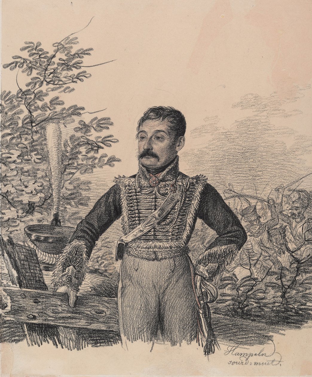 Akim Vasilyevich Duvanovin muotokuva, 1820-luvun alku. tekijältä Carl von Hampeln